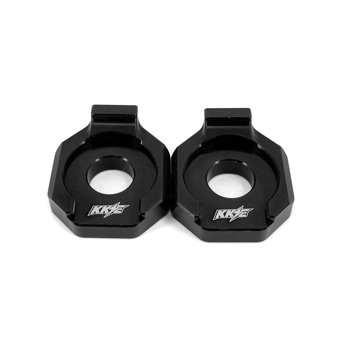 KKE Axle Chain Adjuster Blocks Fit Rawrr Mantis, Mantis X Black and Red (Collective) - Howling Moto