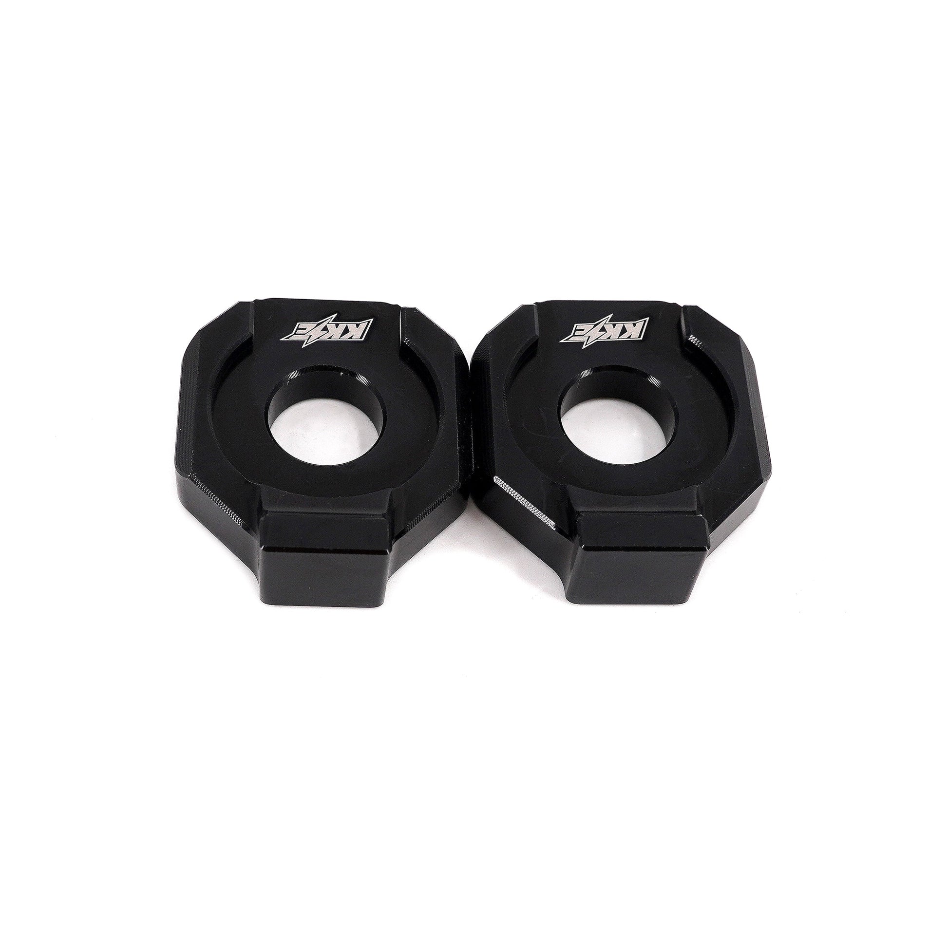KKE Axle Chain Adjuster Blocks Fit Rawrr Mantis, Mantis X Black and Red (Collective) - Howling Moto