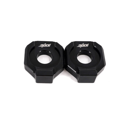KKE Axle Chain Adjuster Blocks Fit Rawrr Mantis, Mantis X Black and Red (Collective) - Howling Moto