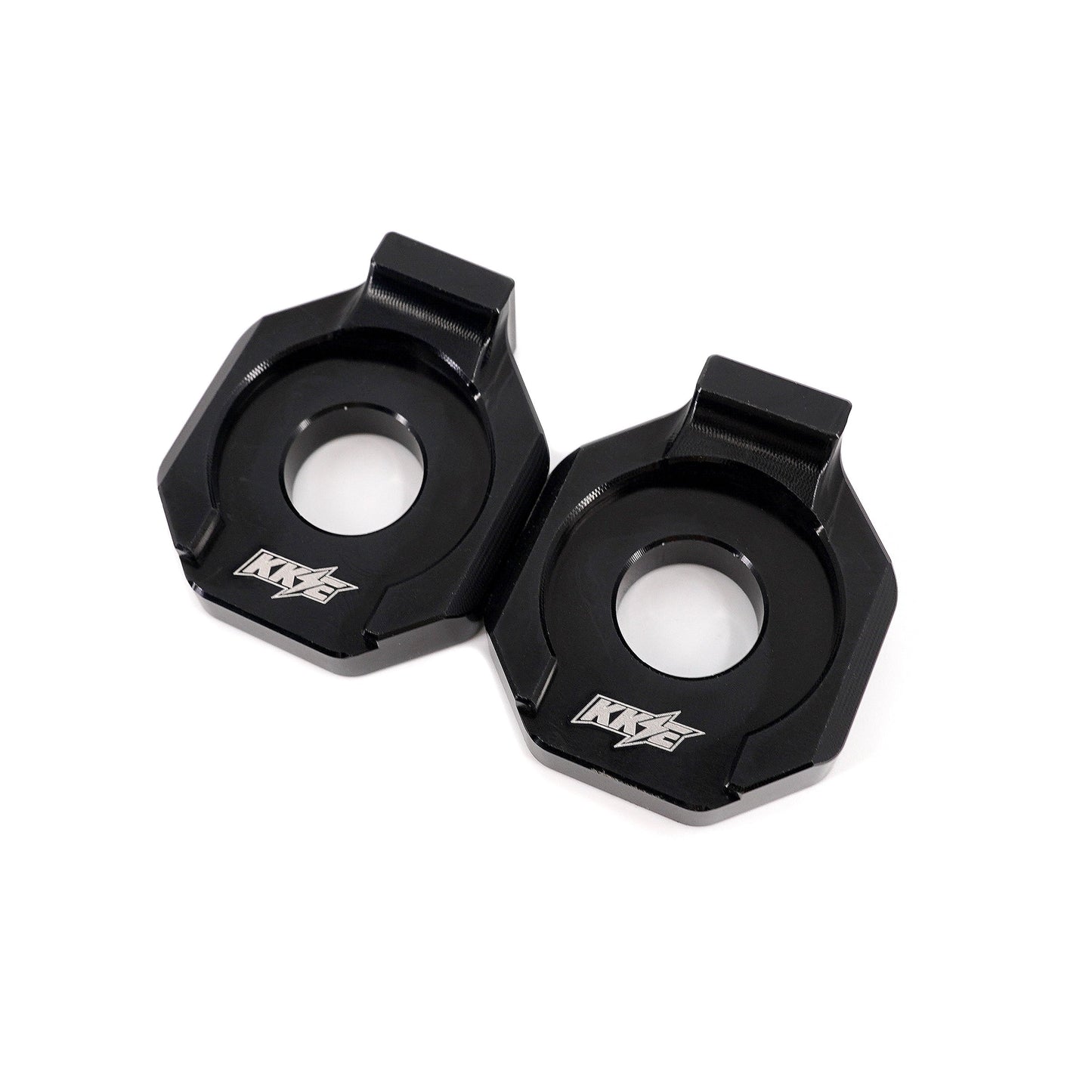 KKE Axle Chain Adjuster Blocks Fit Rawrr Mantis, Mantis X Black and Red (Collective) - Howling Moto