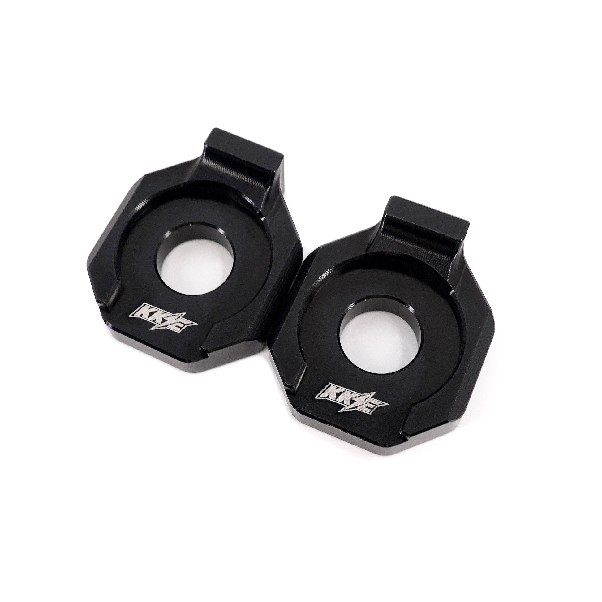 KKE Axle Chain Adjuster Blocks Fit Rawrr Mantis, Mantis X Black and Red (Collective) - Howling Moto