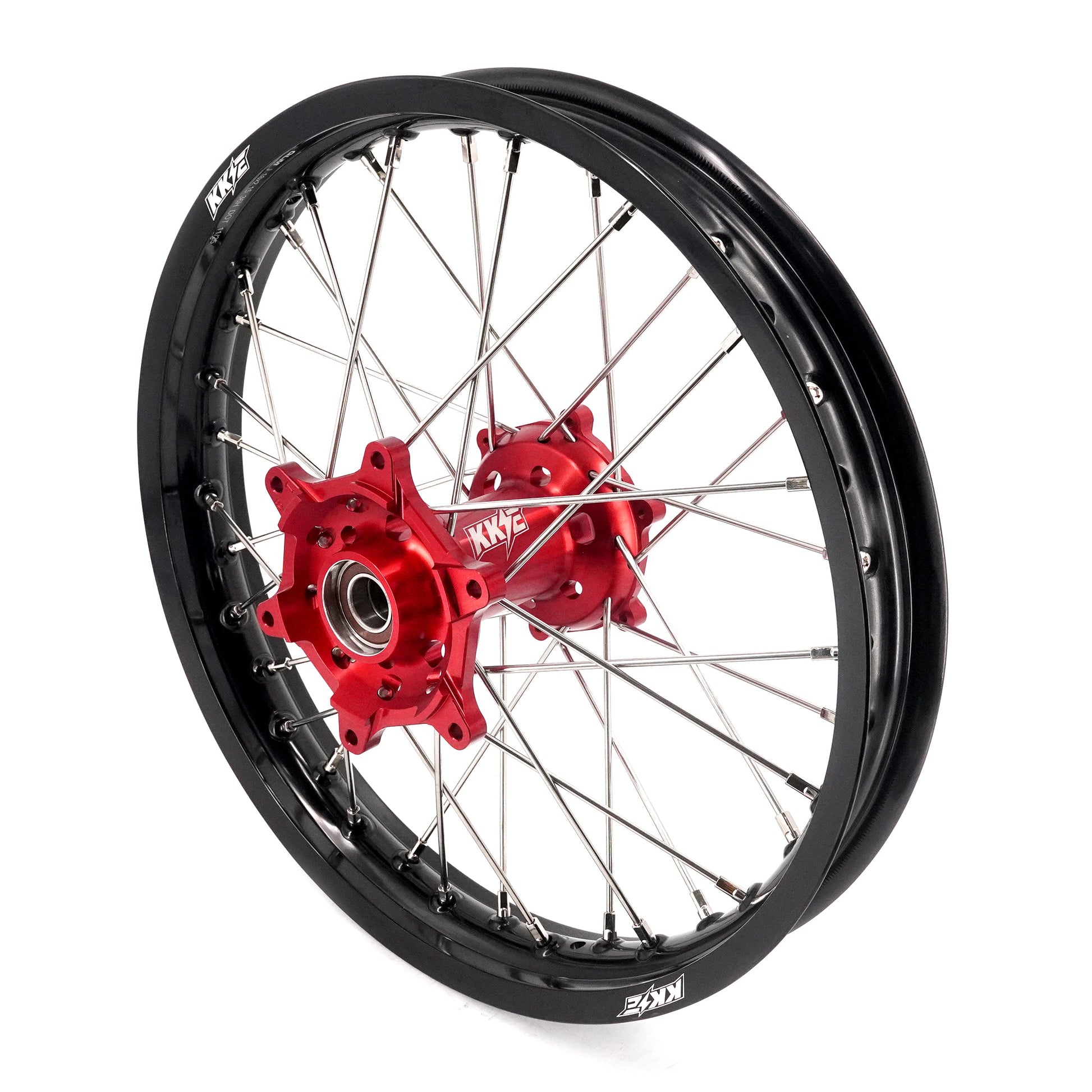 KKE 21 & 18 Spoked Enduro Wheels Rims Set FOR BETA RR 2013-2024 Red - Howling Moto