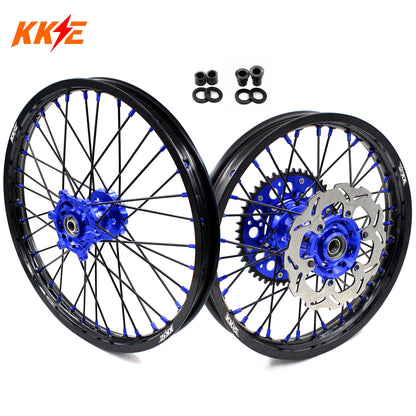 KKE 1.6*21 & 2.15*18 Enduro Spoked Wheels Set For SUZUKI DRZ400SM 2005-2024 - Howling Moto