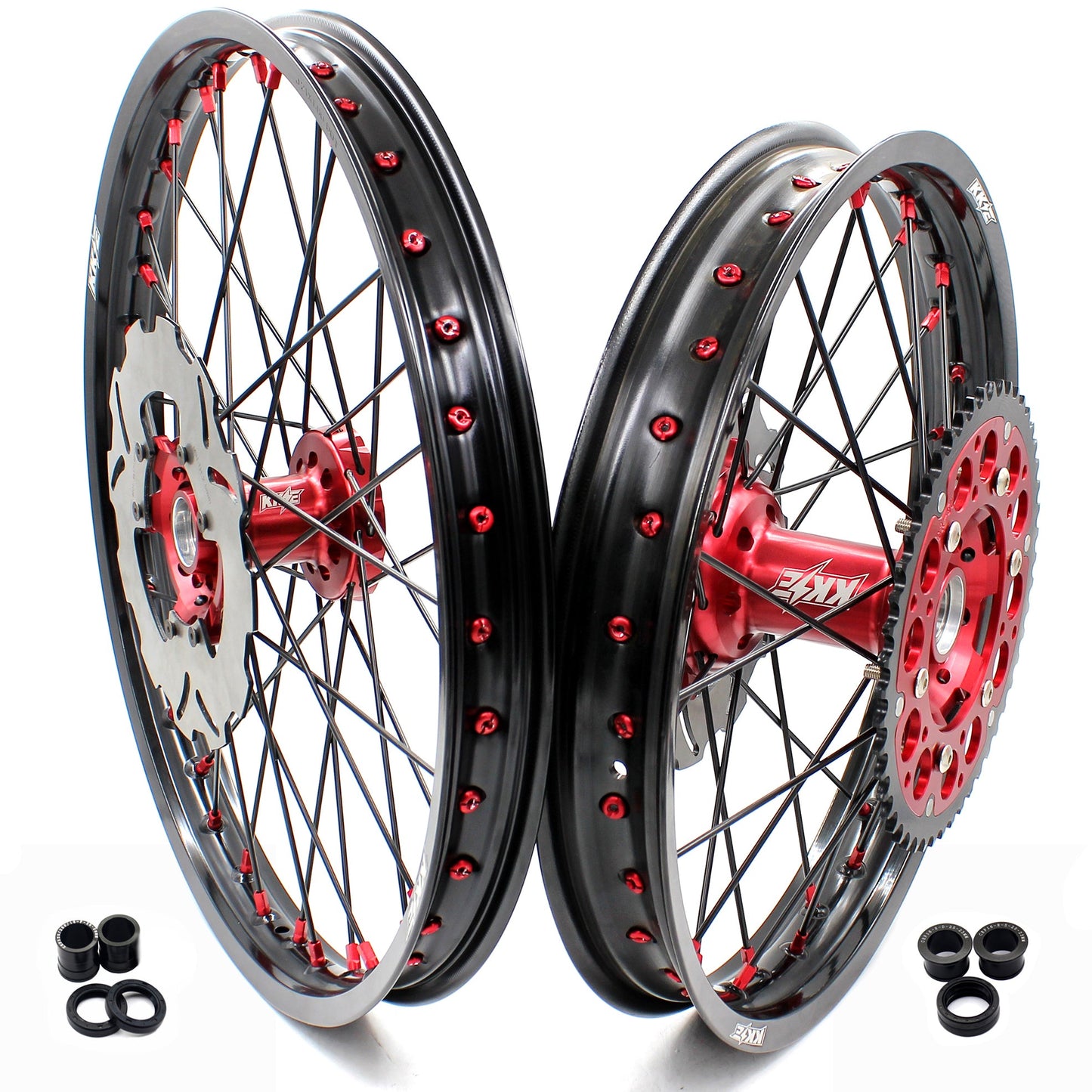 KKE 21" 19" or 21" 18" Spoke Alloy Rims For HONDA CRF250R 2014 CRF450R 2013-2014 - Howling Moto