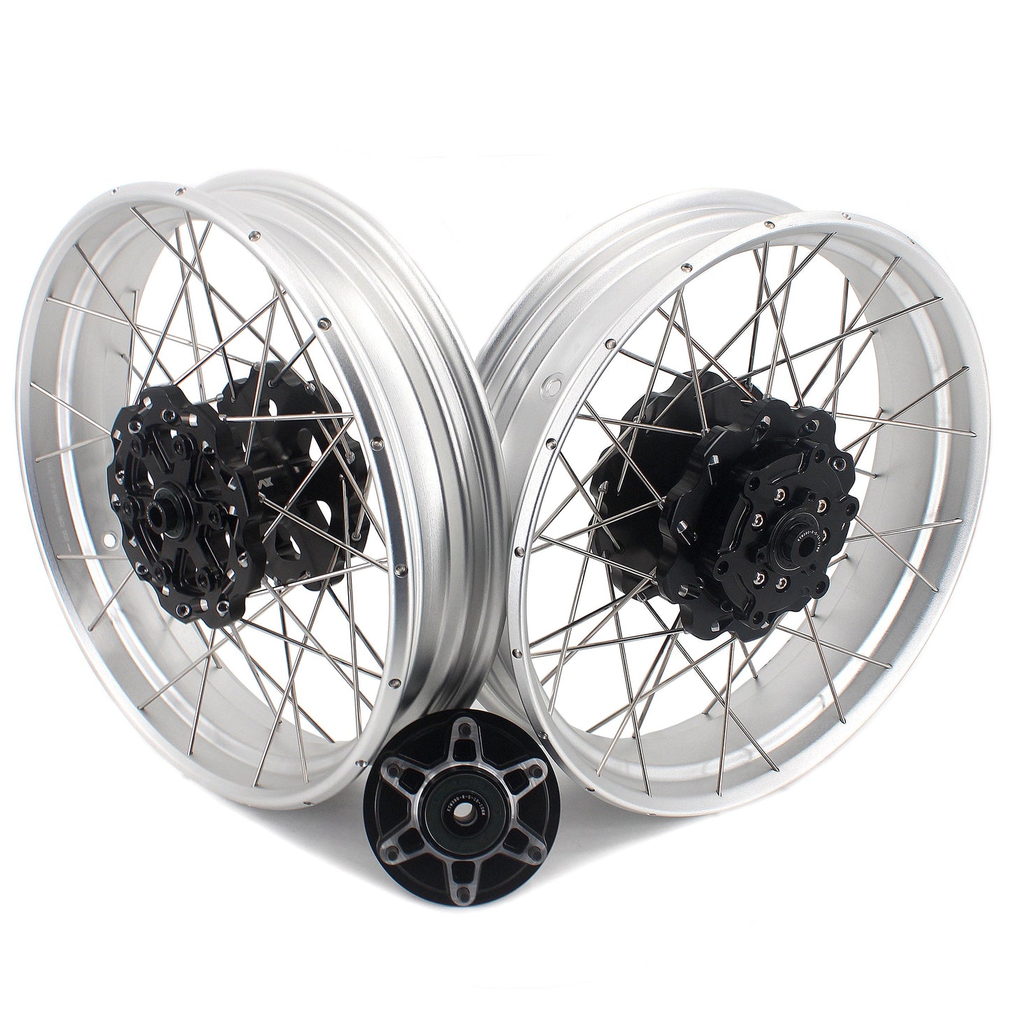 VMX 17 Inch Spoked Aluminum Tubeless Wheels Rims For Husqvarna Svartpilen 401 2020-2021 - Howling Moto