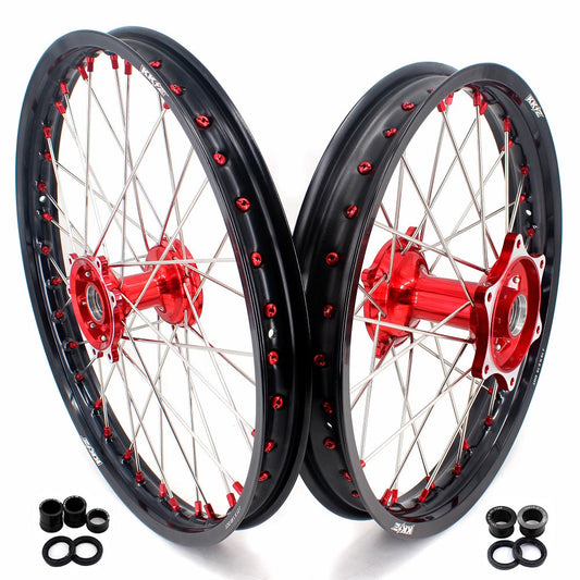 KKE 21" 18" Cast Aluminum Wheels Rims For HONDA CRF250R CRF450R CRF450L CRF450X CRF450RL 2025 - Howling Moto