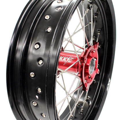 KKE 3.5 & 4.25 Supermoto Wheels for Honda CRF250R 2014-2025 CRF450R 2013-2025 CRF450X 2019-2025 - Howling Moto