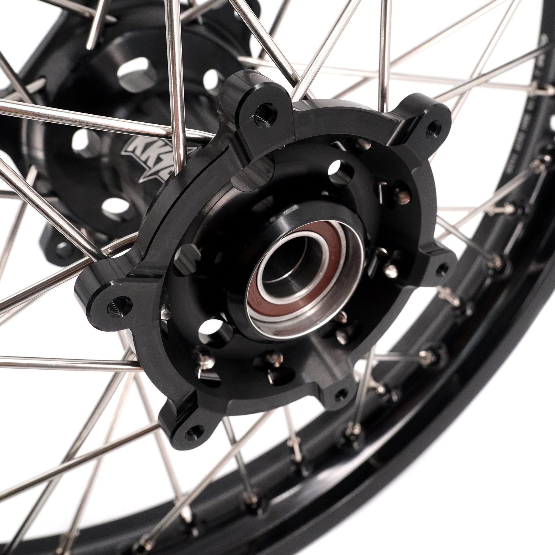 KKE 21/18 Enduro Dirtbike Wheel Rim For SUZUKI DRZ400 DRZ400S DRZ400E Black Hub & Rim - Howling Moto
