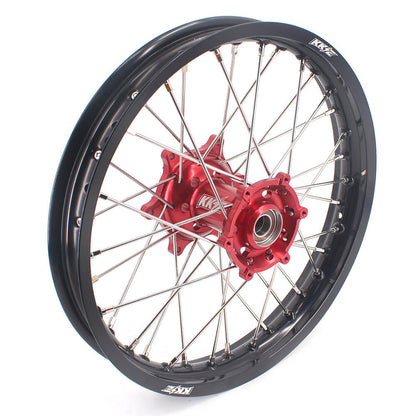 KKE 21 & 18 Enduro Rims for GAS GAS Enduro Bikes 2018-2020 Red CNC Hub - Howling Moto