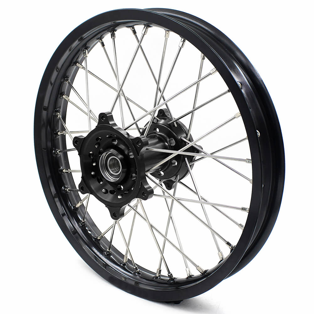 KKE 21 & 19 Wheels for HUSQVARNA TE TC FE FC SMR TXC 2000-2013 Black - Howling Moto