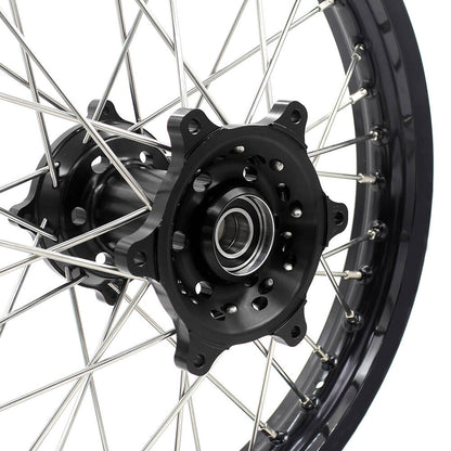 KKE 21 & 19 Wheels for HUSQVARNA TE TC FE FC SMR TXC 2000-2013 Black - Howling Moto