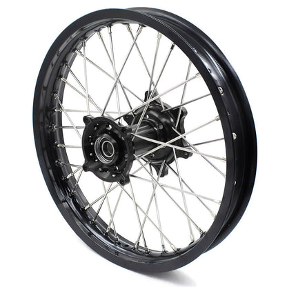 KKE 21 & 19 Wheels for HUSQVARNA TE TC FE FC SMR TXC 2000-2013 Black - Howling Moto