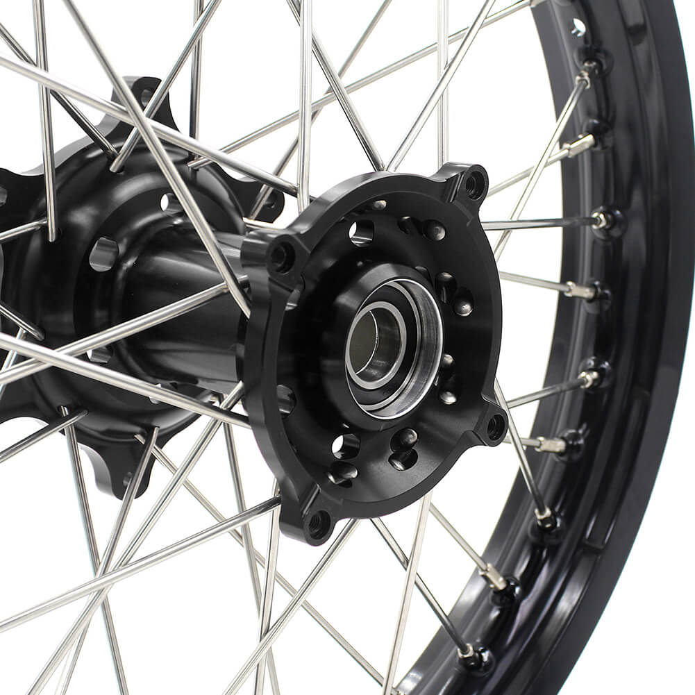 KKE 21 & 19 Wheels for HUSQVARNA TE TC FE FC SMR TXC 2000-2013 Black - Howling Moto