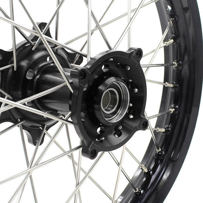 KKE 21 & 19 Wheels for HUSQVARNA TE TC FE FC SMR TXC 2000-2013 Black - Howling Moto