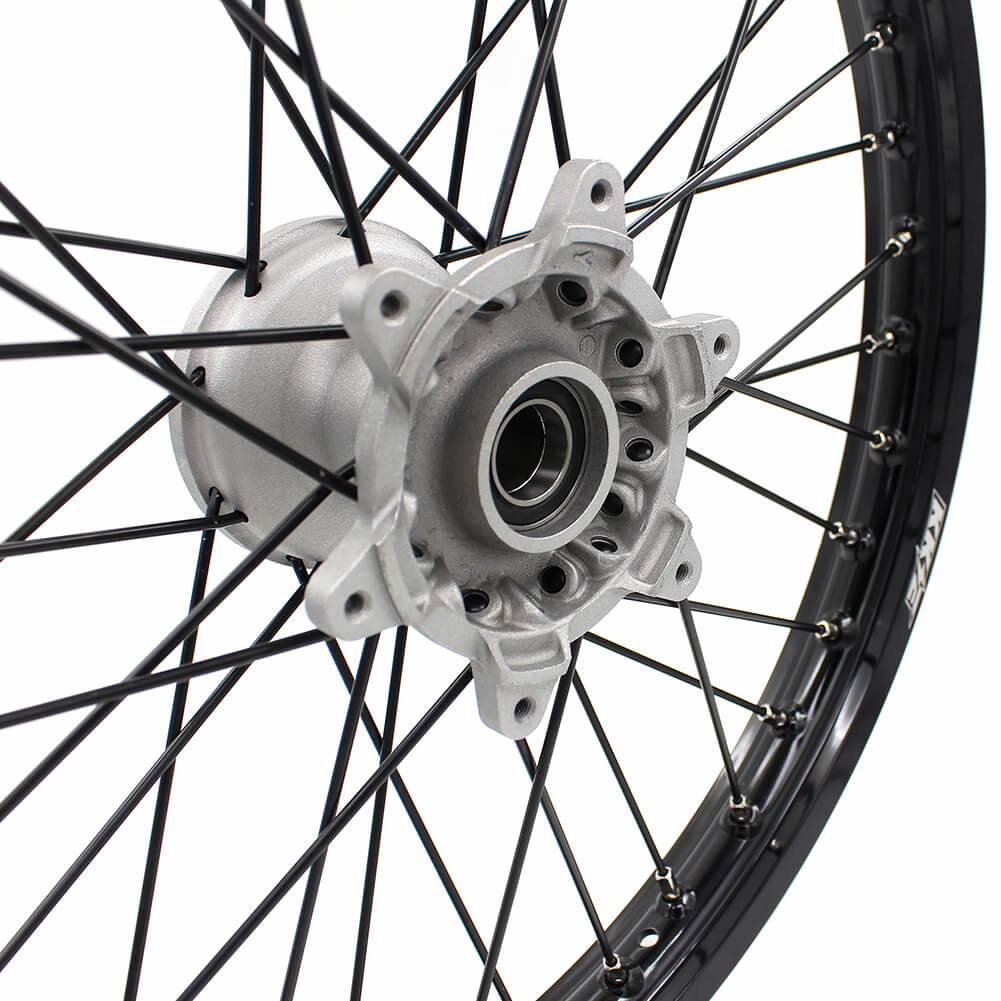 KKE 21 & 19 Casting MX Wheels for YAMAHA YZ250F 2001-2021 YZ450F 2003 Silver - Howling Moto