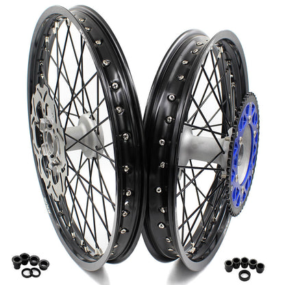KKE 21 & 19 Casting MX Wheels for YAMAHA YZ250F 2001-2021 YZ450F 2003 Silver - Howling Moto