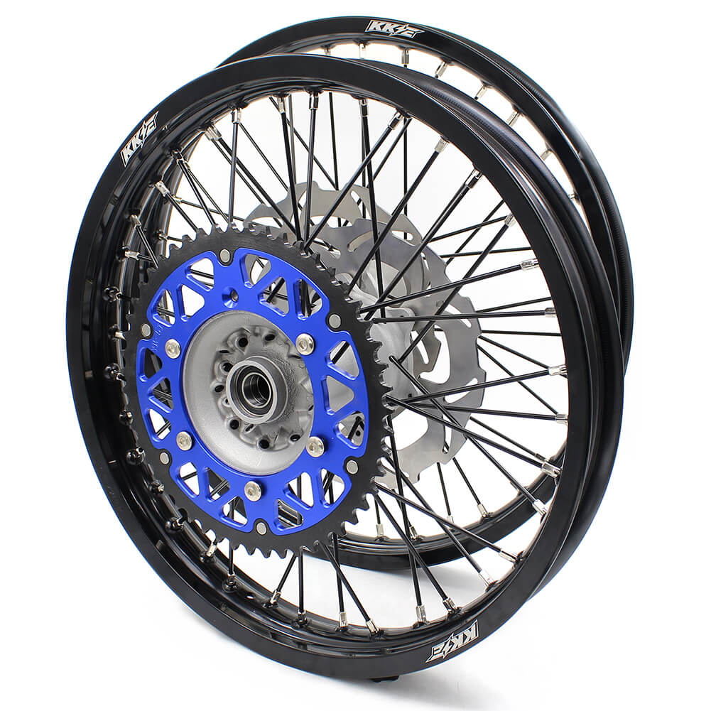 KKE 21 & 19 Casting MX Wheels for YAMAHA YZ250F 2001-2021 YZ450F 2003 Silver - Howling Moto