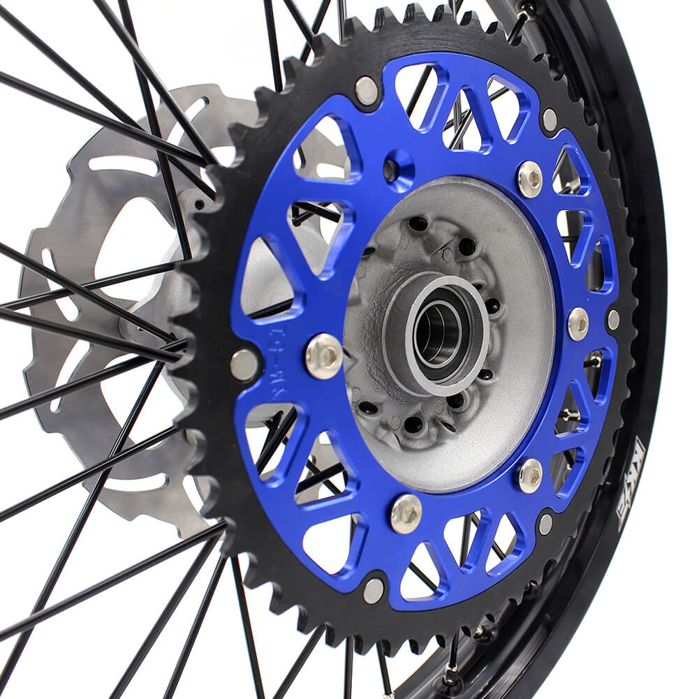 KKE 21 & 19 Casting MX Wheels for YAMAHA YZ250F 2001-2021 YZ450F 2003 Silver - Howling Moto