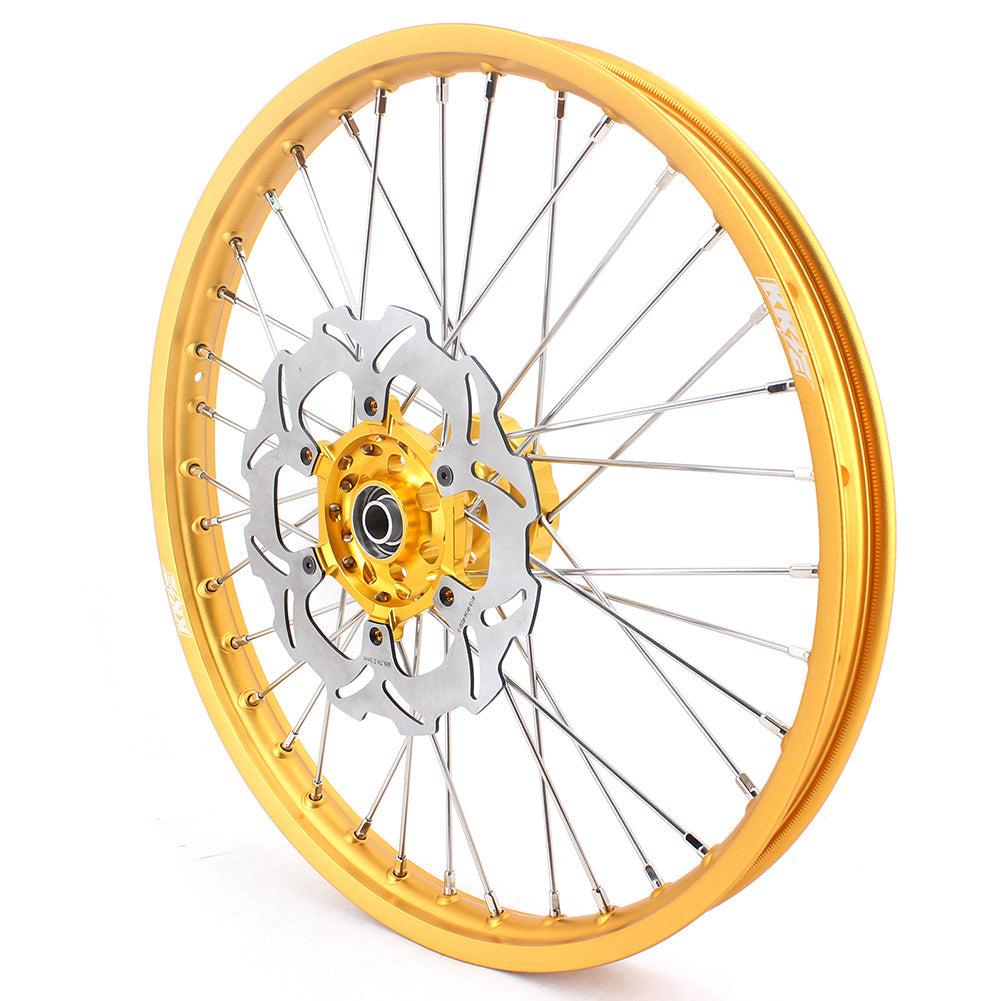 KKE 21 & 19 GLM Gold Wheels for SUZUKI RM125 RM250 1996-2000 - Howling Moto