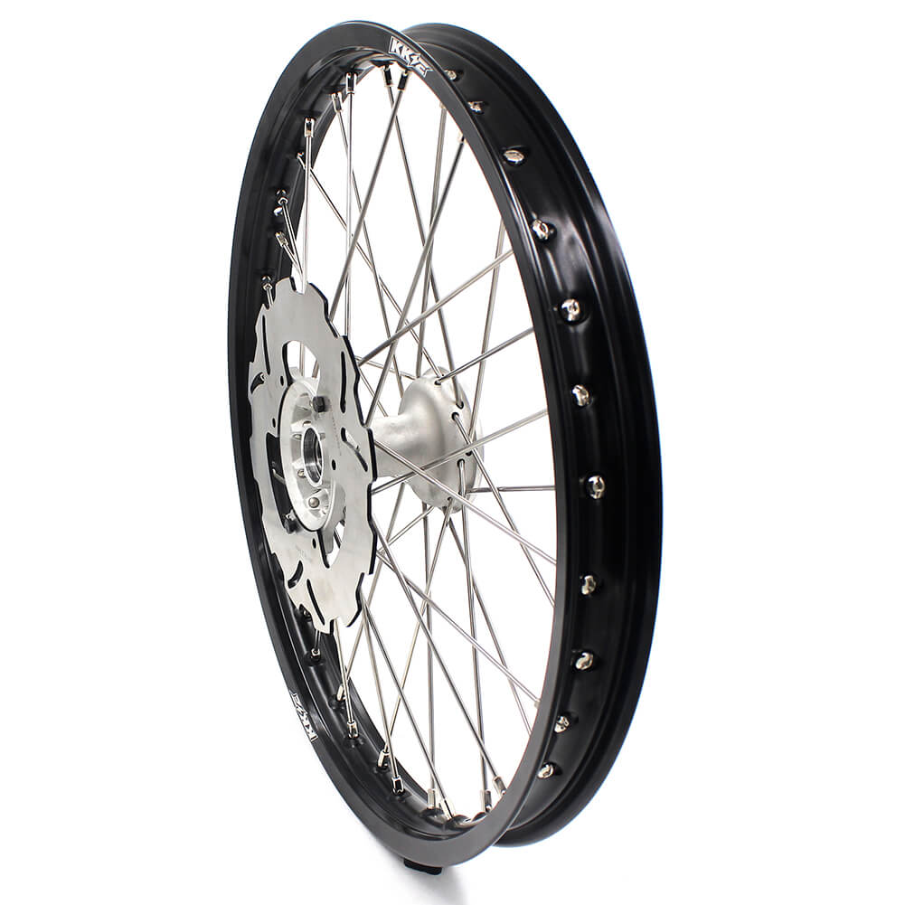 KKE 21" 19" MX Casting Alloy Wheels For HONDA CRF250R CRF450R CR125R CR250R 2002-2013 Silver&Black - Howling Moto