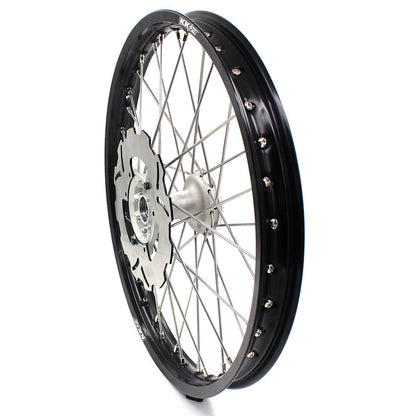 KKE 21" 19" MX Casting Alloy Wheels For HONDA CRF250R CRF450R CR125R CR250R 2002-2013 Silver&Black - Howling Moto