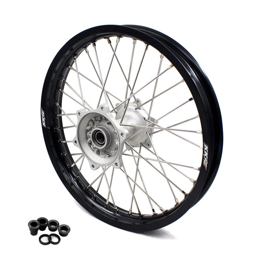 KKE 19*2.15 Cast Rear Wheel Rim For Yamaha YZ125 YZ250 YZ250F YZ450F Silver - Howling Moto