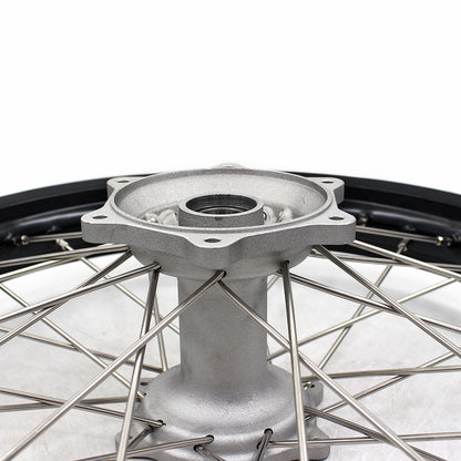 KKE 19*2.15 Cast Rear Wheel Rim For Yamaha YZ125 YZ250 YZ250F YZ450F Silver - Howling Moto