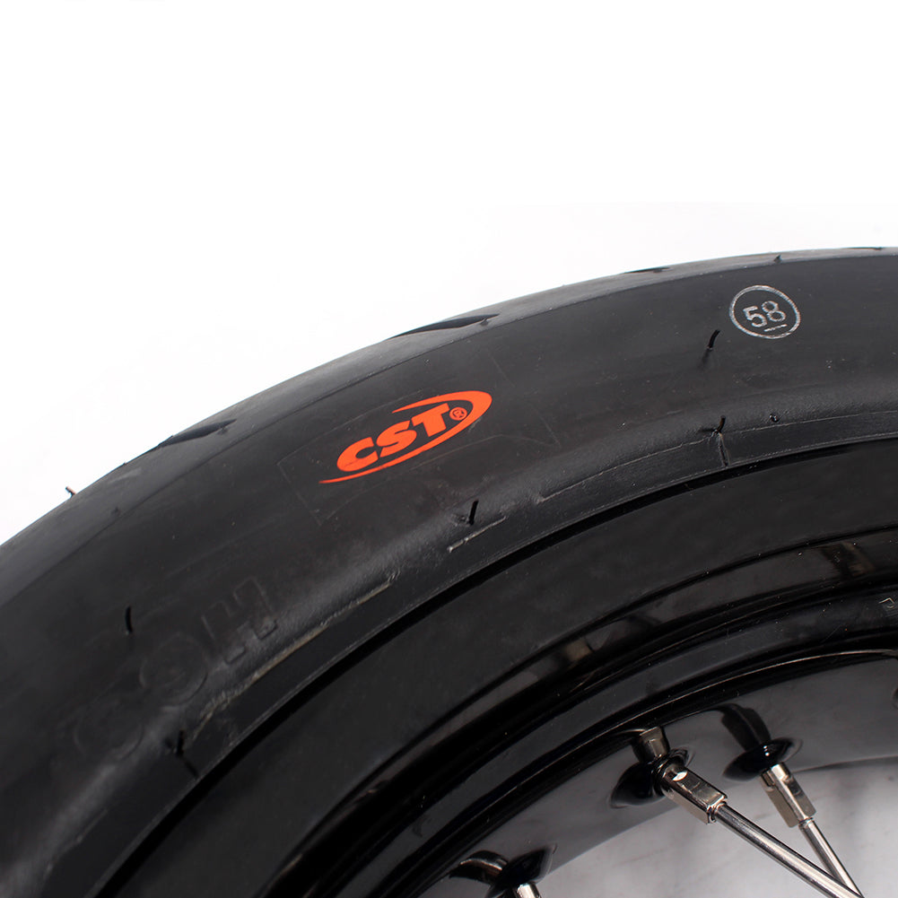KKE 17 Inch Supermoto Rims Tires For YAMAHA WR250F 2001-2019 WR450F 2003-2018 - Howling Moto
