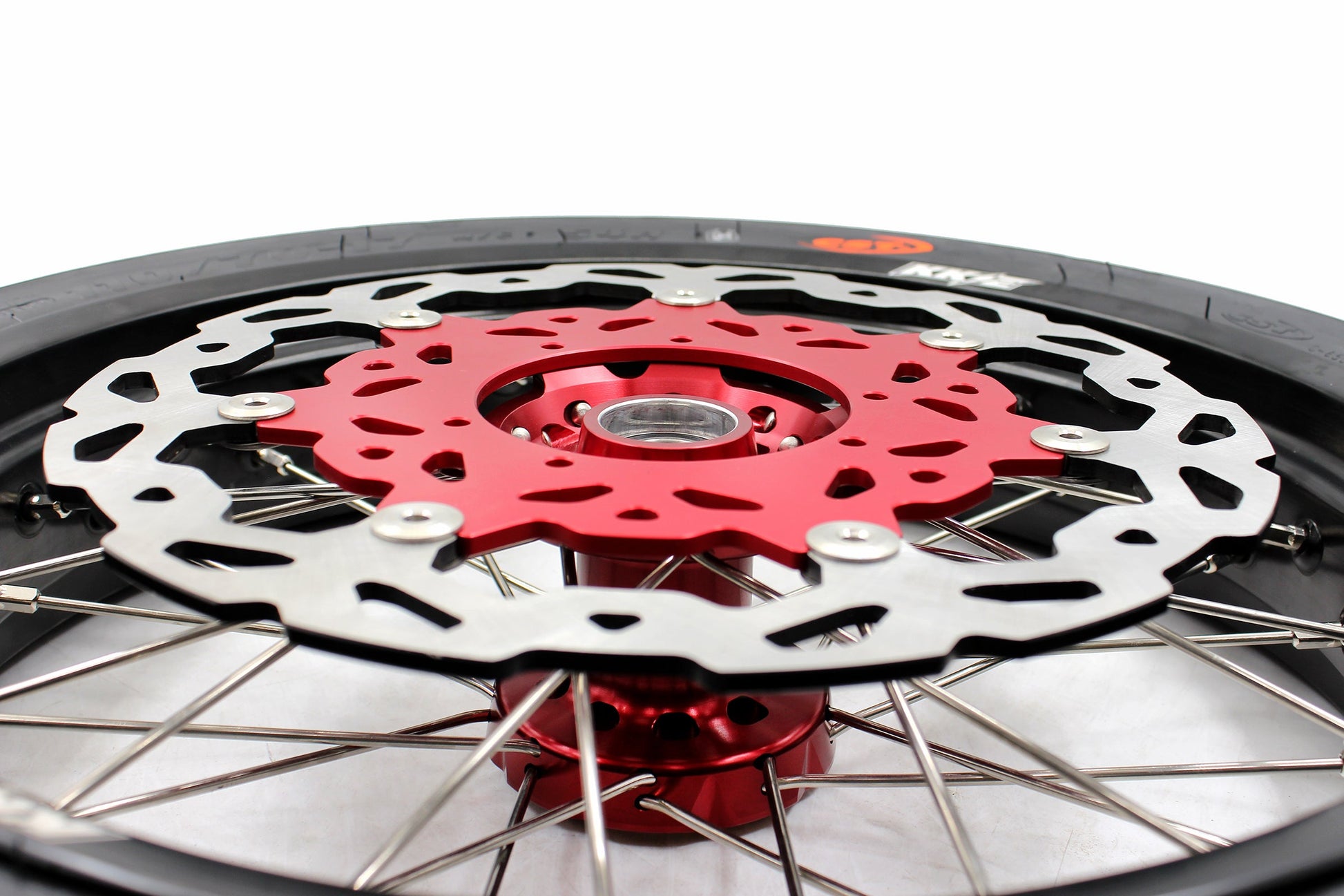 KKE 17" Supermoto Wheels Tires For HONDA CRF250R 04-13 CRF450R 02-12 - Howling Moto