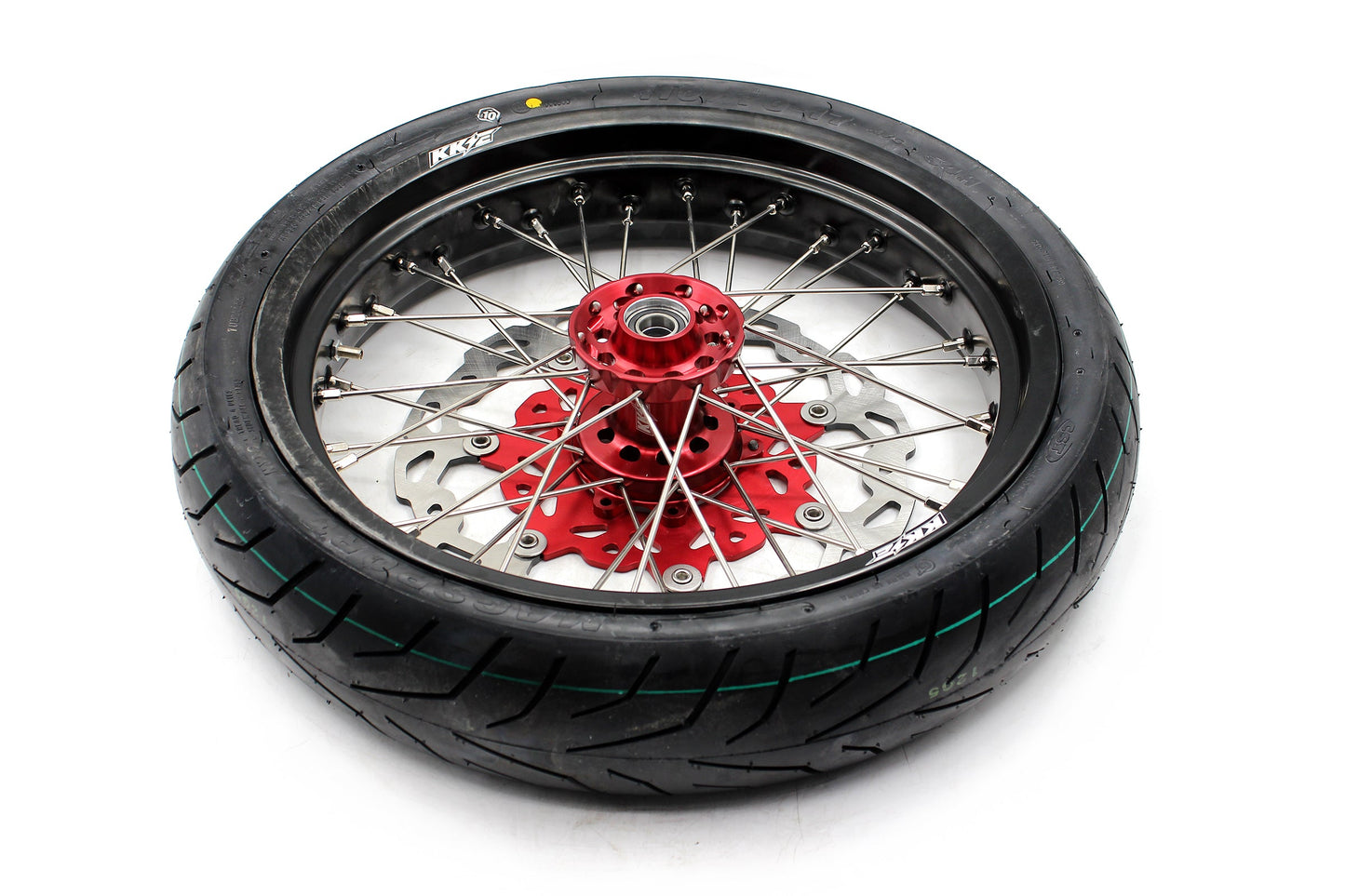 KKE 17" Supermoto Wheels Tires For HONDA CRF250R 04-13 CRF450R 02-12 - Howling Moto