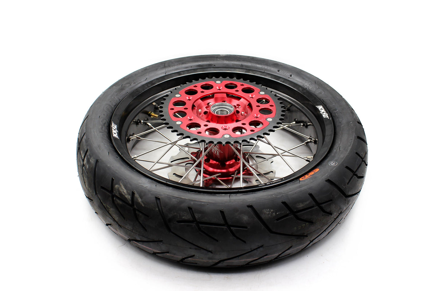 KKE 17" Supermoto Wheels Tires For HONDA CRF250R 04-13 CRF450R 02-12 - Howling Moto