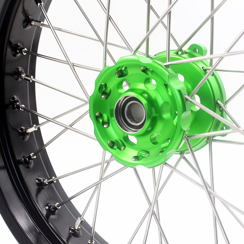KKE 17Inch KX250F KX450F 2006-2021 For KAWASAKI Supermoto Spoked Wheels Rim - Howling Moto