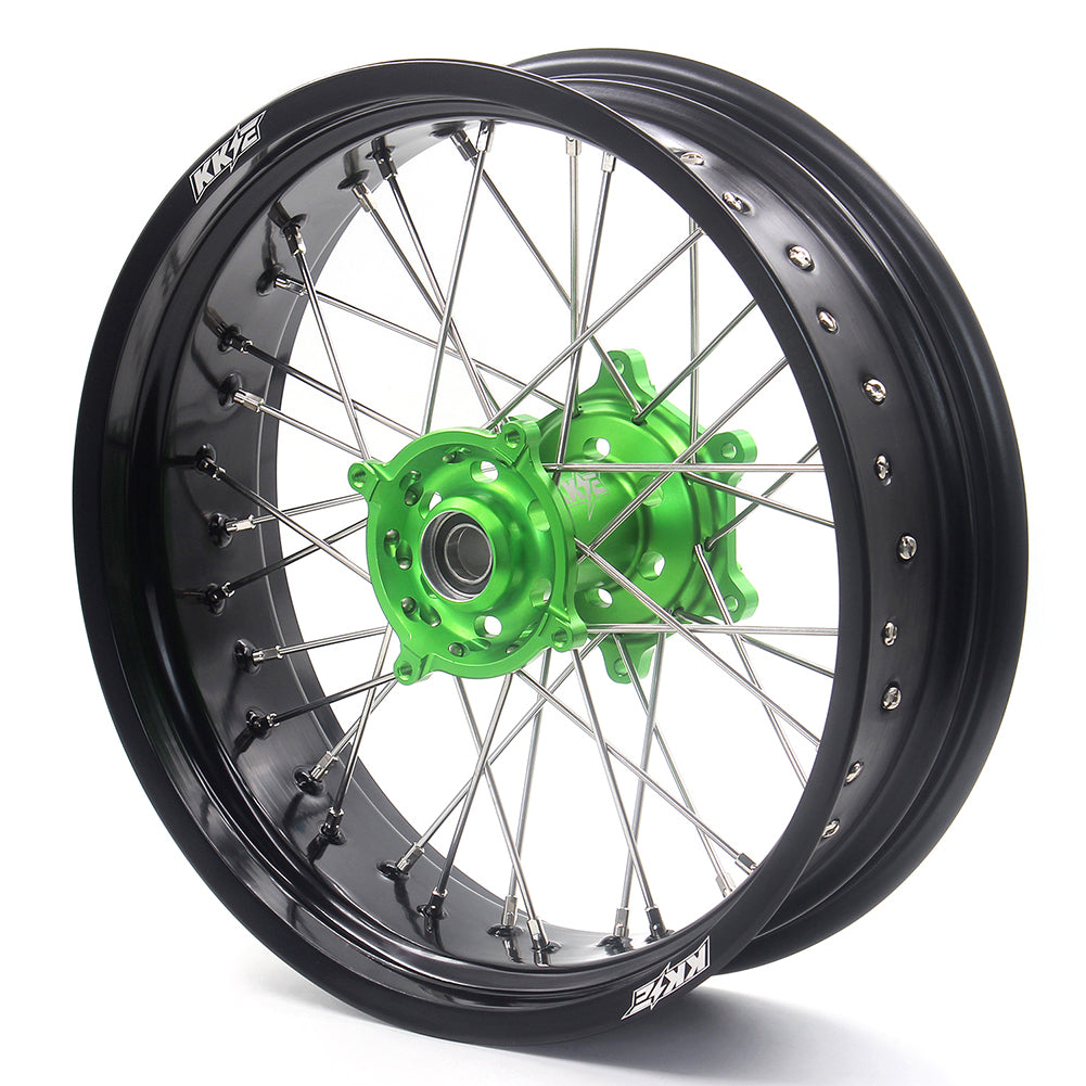 KKE 17Inch KX250F KX450F 2006-2021 For KAWASAKI Supermoto Spoked Wheels Rim - Howling Moto