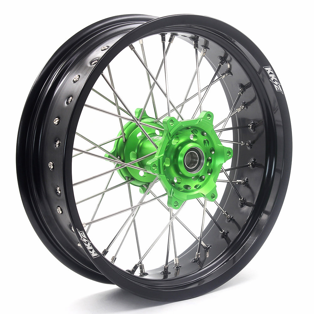 KKE 17Inch KX250F KX450F 2006-2021 For KAWASAKI Supermoto Spoked Wheels Rim - Howling Moto