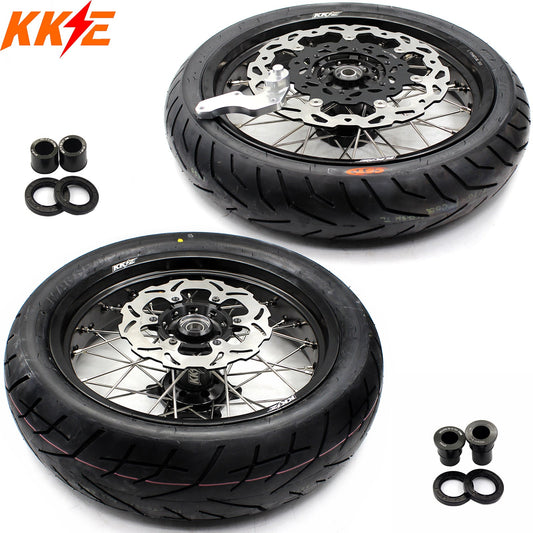 KKE 17inch Supermoto Wheels For SUZUKI DRZ400 DRZ400E DRZ400S CST Tires - Howling Moto