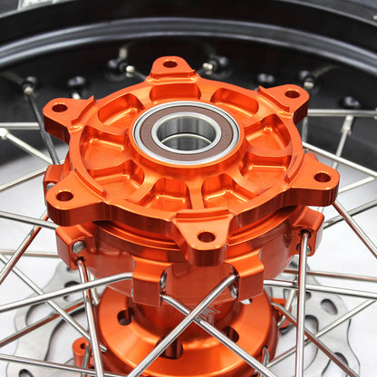 KKE 3.5*17inch & 4.25*17inch CUSH Drive Supermoto Rims Tires For KTM SX SX-F XC XC-F EXC EXC-F XCW 2003-2024 - Howling Moto