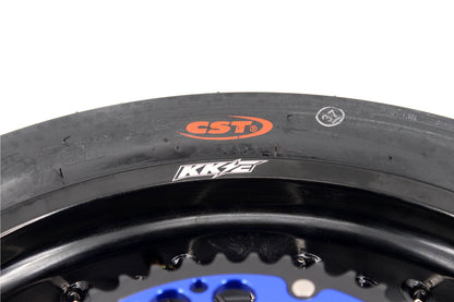 KKE 3.5/4.25*17inch Cush Drive Rims Tires For YAMAHA WR250F 2001-2019 WR450F 2003-2018 Blue Hub - Howling Moto