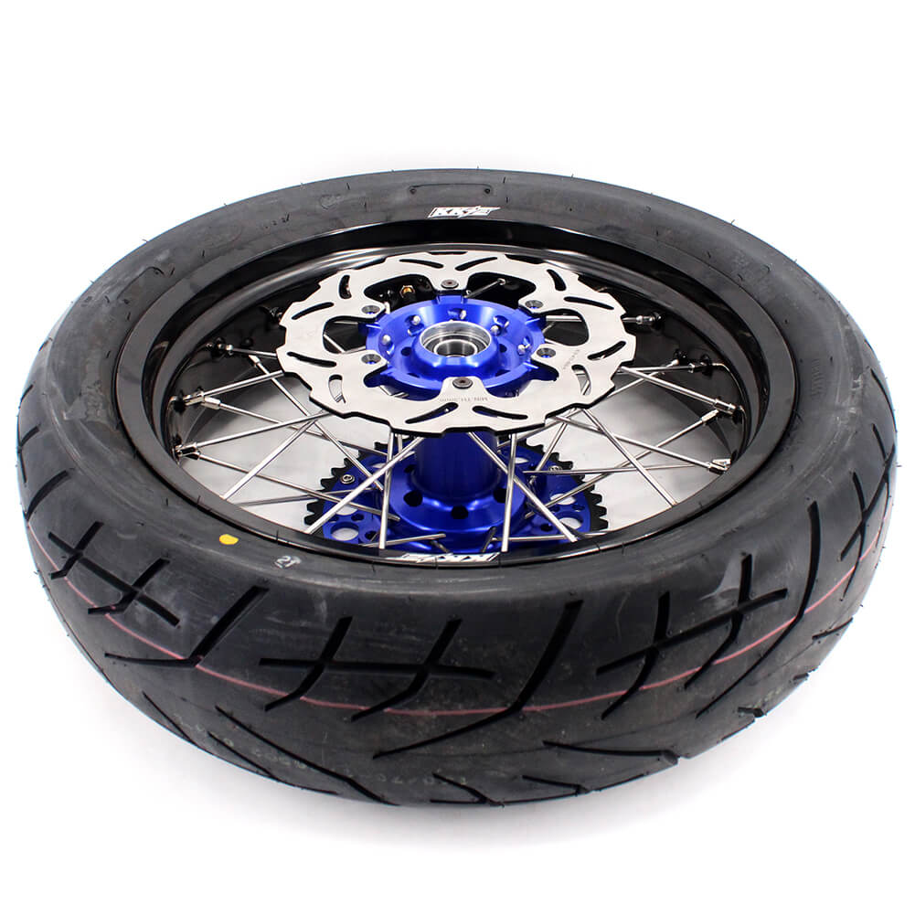 KKE 3.5/4.25*17inch Supermoto Spoked Wheels CST Tires For SUZUKI DRZ400 DRZ400E DRZ400S - Howling Moto