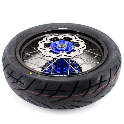 KKE 3.5/4.25*17inch Supermoto Spoked Wheels CST Tires For SUZUKI DRZ400 DRZ400E DRZ400S - Howling Moto