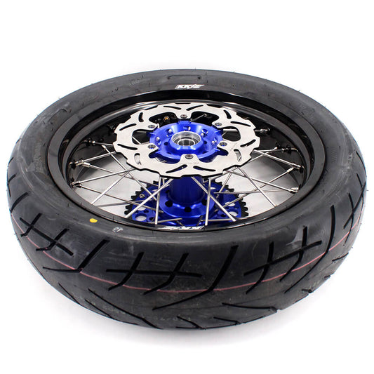 KKE 3.5/4.25*17inch Supermoto Spoked Wheels CST Tires For SUZUKI DRZ400 DRZ400E DRZ400S - Howling Moto