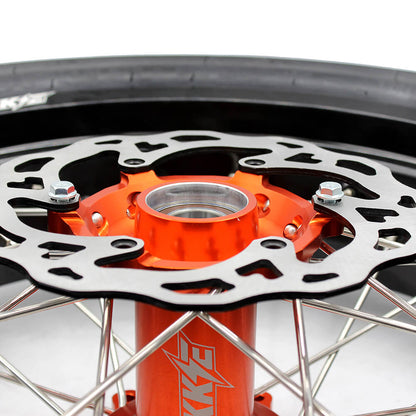 KKE 3.5/4.25*17Inch Supermoto Tires Wheels Fit KTM SX SX-F XC XC-F EXC EXC-W EXC-F 125-530CC 2003-2025 - Howling Moto