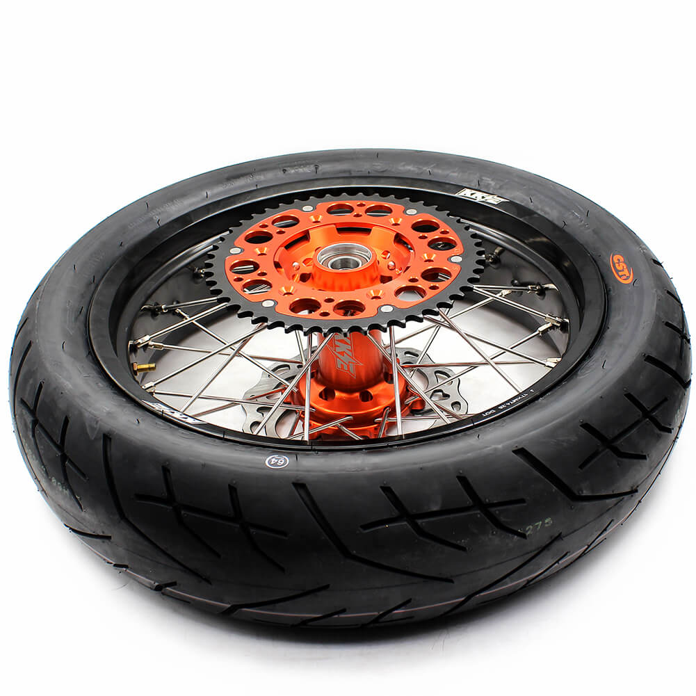 KKE 3.5/4.25*17Inch Supermoto Tires Wheels Fit KTM SX SX-F XC XC-F EXC EXC-W EXC-F 125-530CC 2003-2025 - Howling Moto