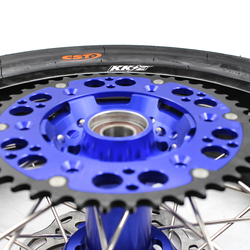 KKE 3.5/4.25*17inch Wheels Tires For 2003-2025 KTM SX SX-F XC EXC EXC-F Husqvarna Husaberg Blue & Black - Howling Moto