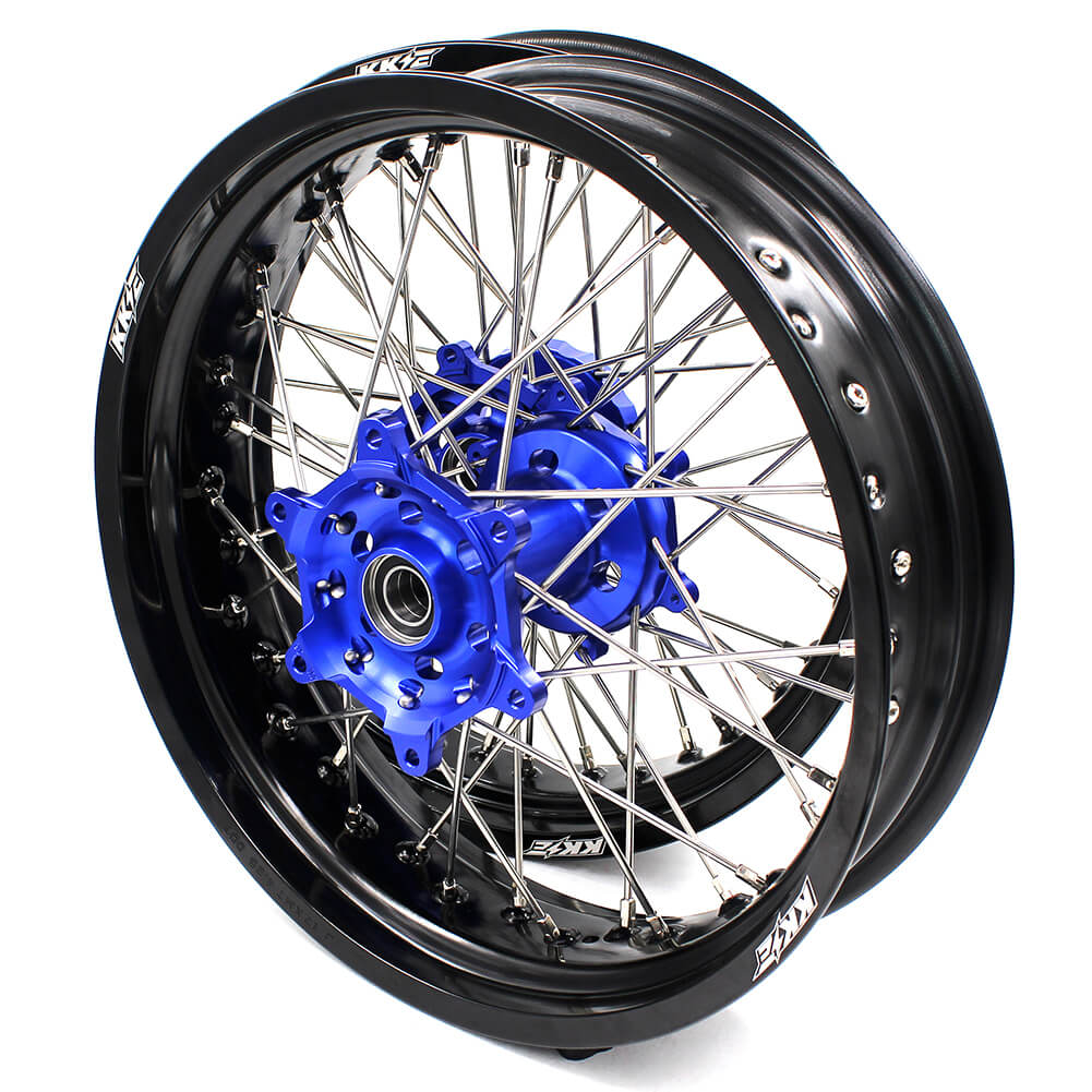 KKE 3.5 & 4.25 Wheels for Yamaha WR250F 2001 WR450F 2003-2018 Blue - Howling Moto