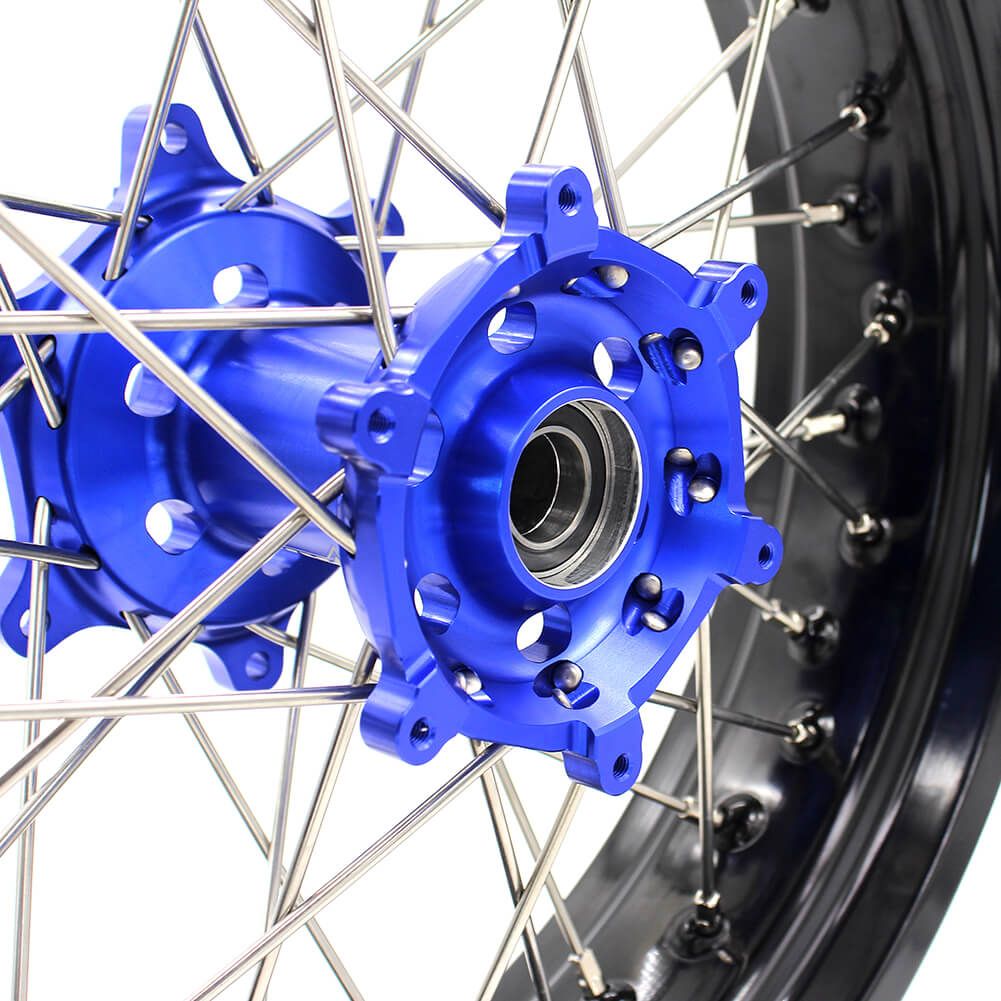 KKE 3.5 & 4.25 Wheels for Yamaha WR250F 2001 WR450F 2003-2018 Blue - Howling Moto