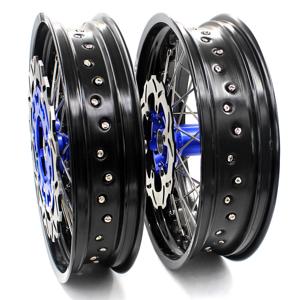 KKE 3.5 & 4.25 Wheels for Yamaha WR250F 2001 WR450F 2003-2018 Blue - Howling Moto