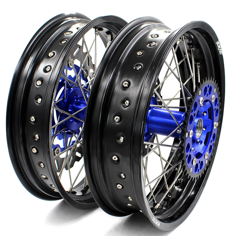 KKE 3.5 & 4.25 Wheels for Yamaha WR250F 2001 WR450F 2003-2018 Blue - Howling Moto