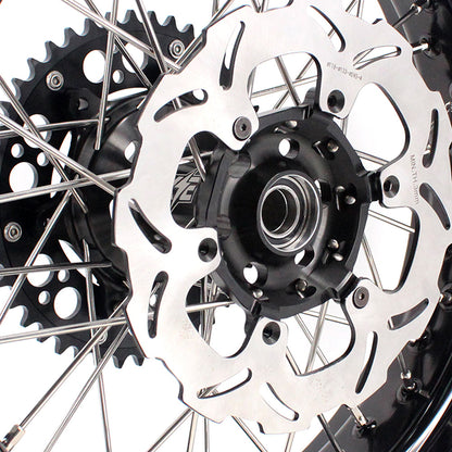 KKE 3.5 & 5.0 17 Inch Wheels for Yamaha WR250F 2001 WR450F 2003-2018 Black - Howling Moto