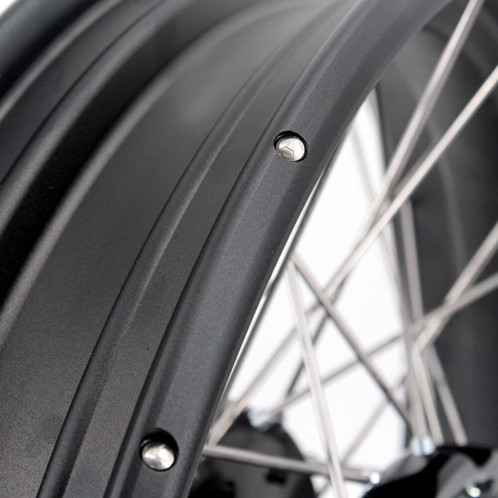 VMX 19 Inch / 17 Inch Tubeless Wheels Fit For BMW F700GS 2012-2018 Black Hubs - Howling Moto