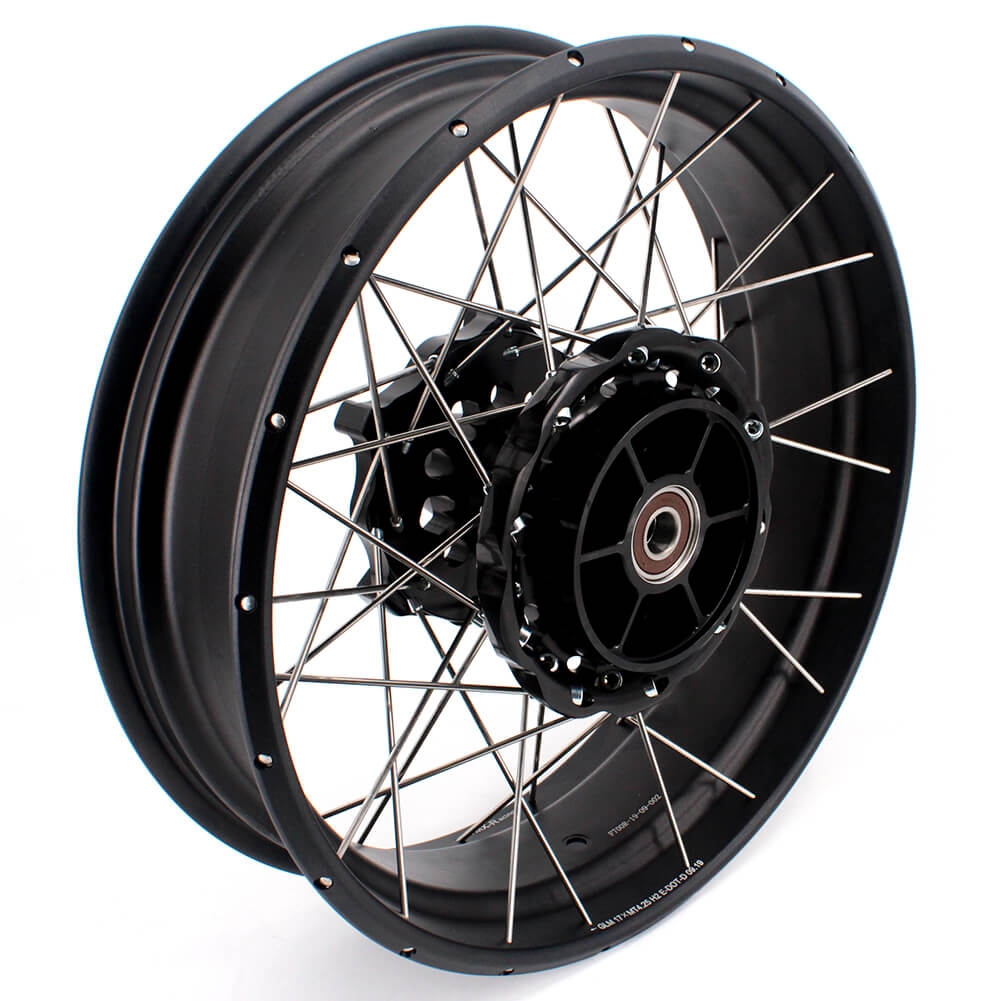 VMX 19 Inch / 17 Inch Tubeless Wheels Fit For BMW F700GS 2012-2018 Black Hubs - Howling Moto